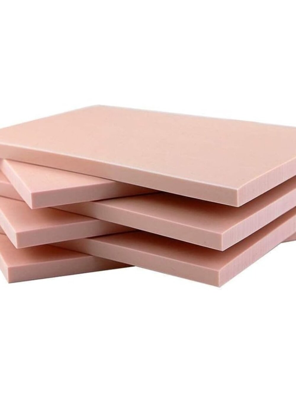 6 Pack 4"x6" Pale Pink Rubber Stamp Carving Blocks Rubber Carved Brick for Stamp - Picture 5 of 7